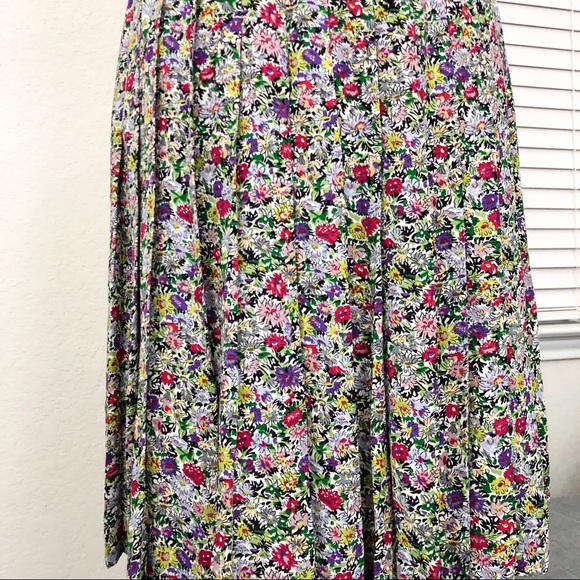⚡️Price Drop⚡️Pleated Floral Midi Skirt - Picture 6 of 6